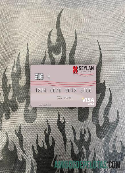 Cartão de débito Visa do Sri Lanka Seylan Bank Plc Photolook Front modelo